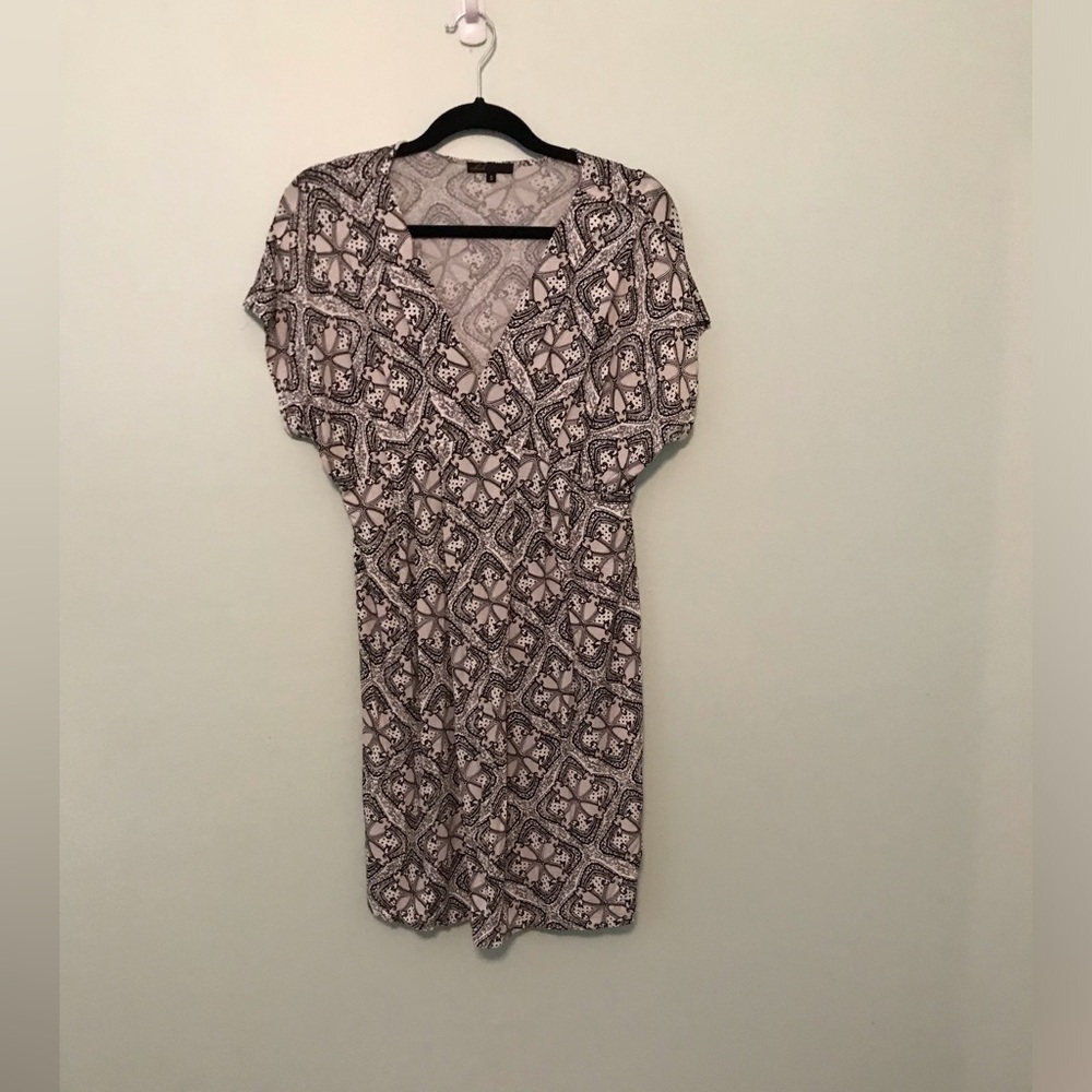 Vfish Black and White Pattern Dress Size Small